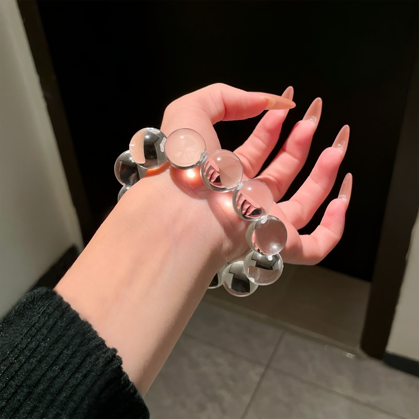 White Quartz Ox Nose Bracelet – Clarity, Balance & Crystal Purity