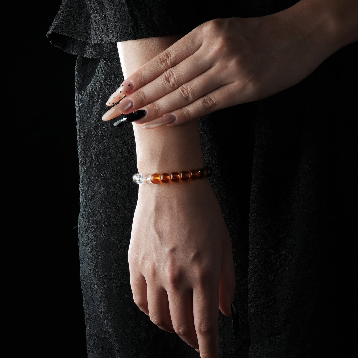 Black Obsidian and Tiger’s Eye Beaded Bracelet – Strength, Focus & Confidence