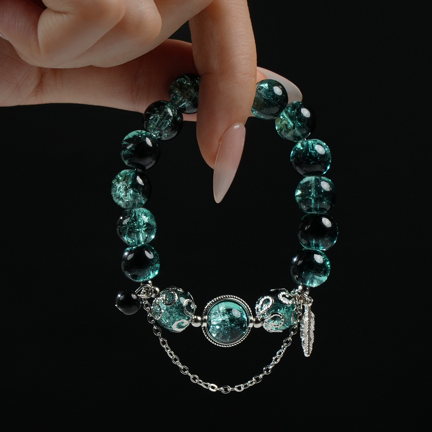 Mystic Forest Energy Bead Bracelet – Grounding, Strength, Insight, Balance