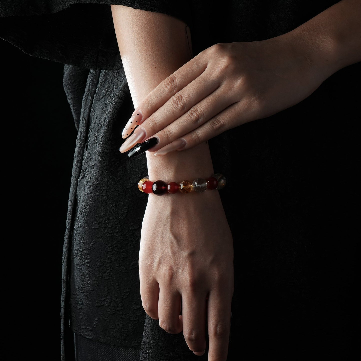 Aries Zodiac Bracelet – Red crystal,Garnet,Citrine,Attract Wealth & Boost Confidence