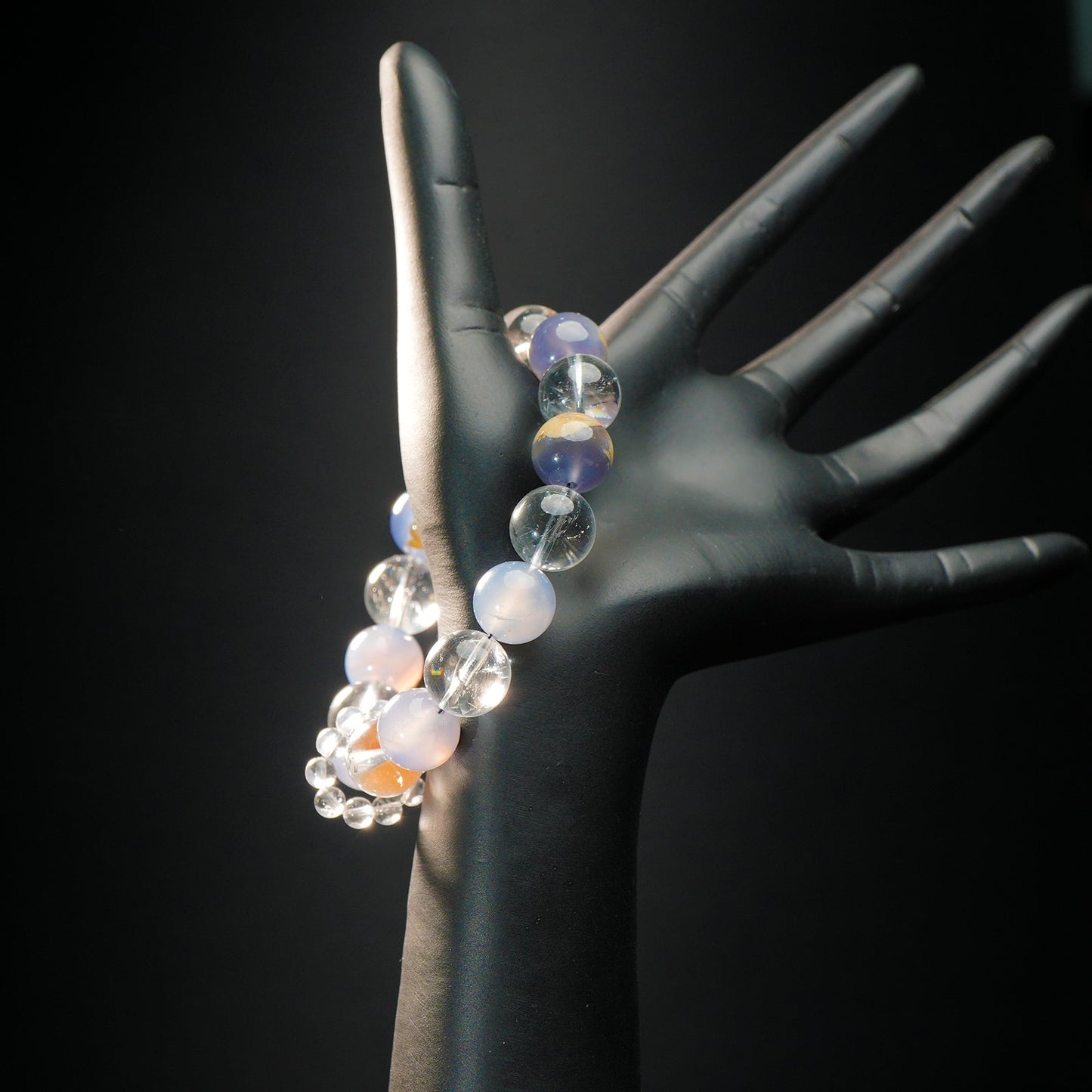 Libra Zodiac Bracelet – Aquamarine, Clear Quartz for Harmony, Communication & Balance