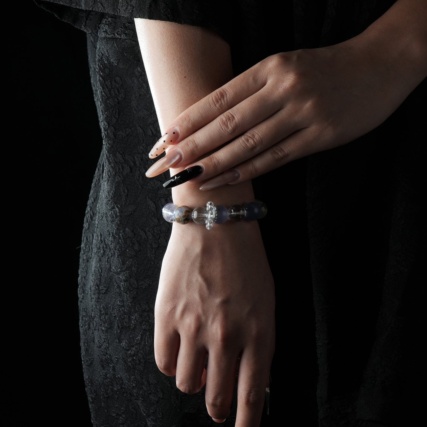 Libra Zodiac Bracelet – Aquamarine, Clear Quartz for Harmony, Communication & Balance