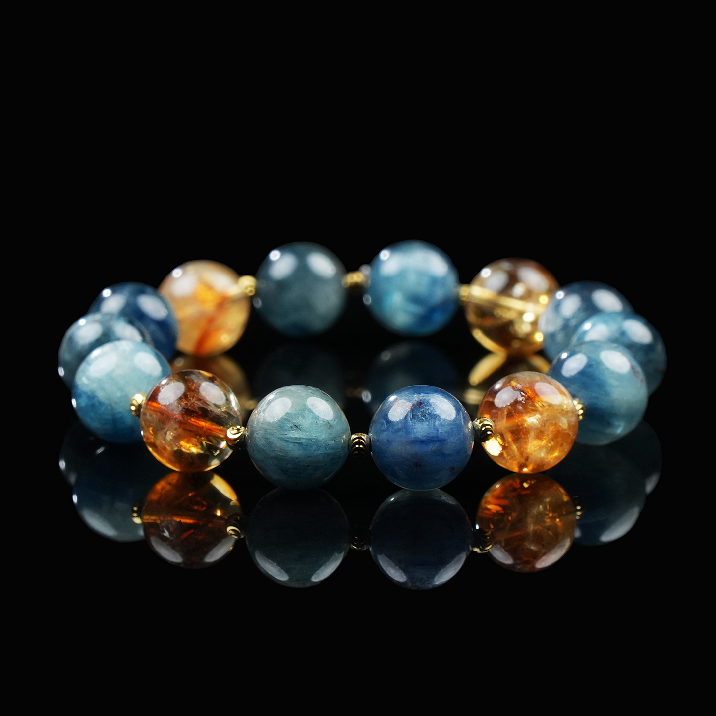 Aquamarine & Citrine Bracelet – Calm, Confidence & Abundance