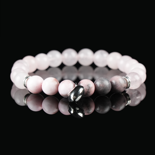 Rose Quartz Self-Love Bracelet – Heart Chakra Healing Crystal Jewelry