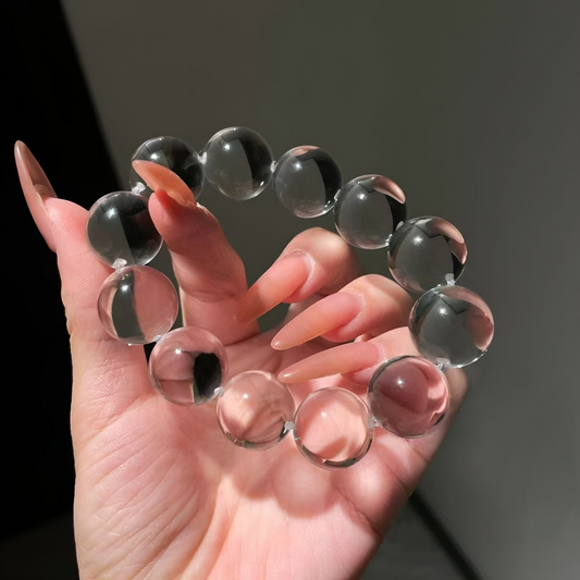 White Quartz Ox Nose Bracelet – Clarity, Balance & Crystal Purity