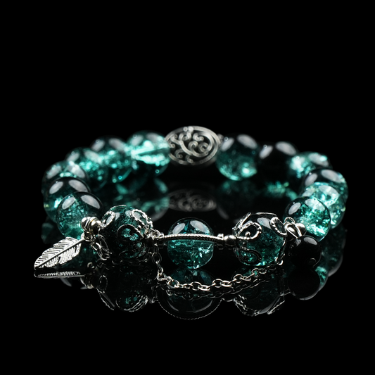 Mystic Forest Energy Bead Bracelet – Grounding, Strength, Insight, Balance
