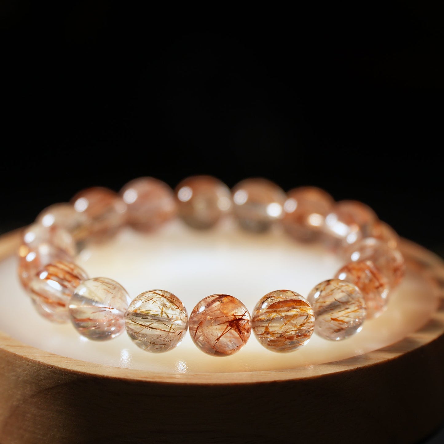 Red Rutilated Quartz Bracelet – Energy Boost & Confidence (Social Favorite)