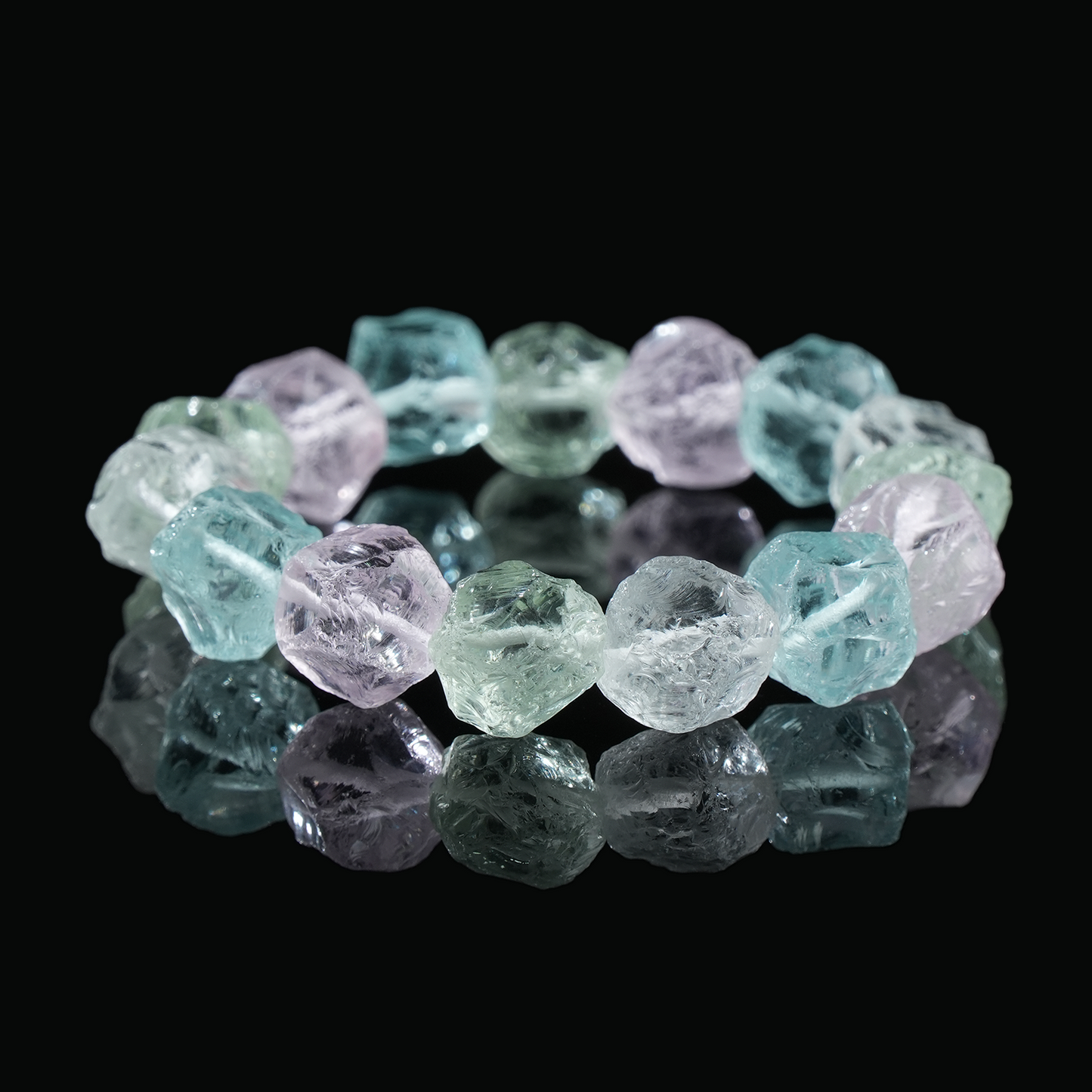 Natural Raw Crystal Bracelet – Healing & Clarity
