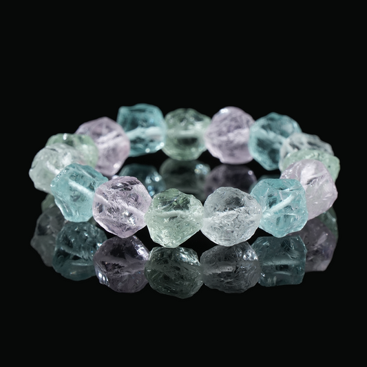 Natural Raw Crystal Bracelet – Healing & Clarity