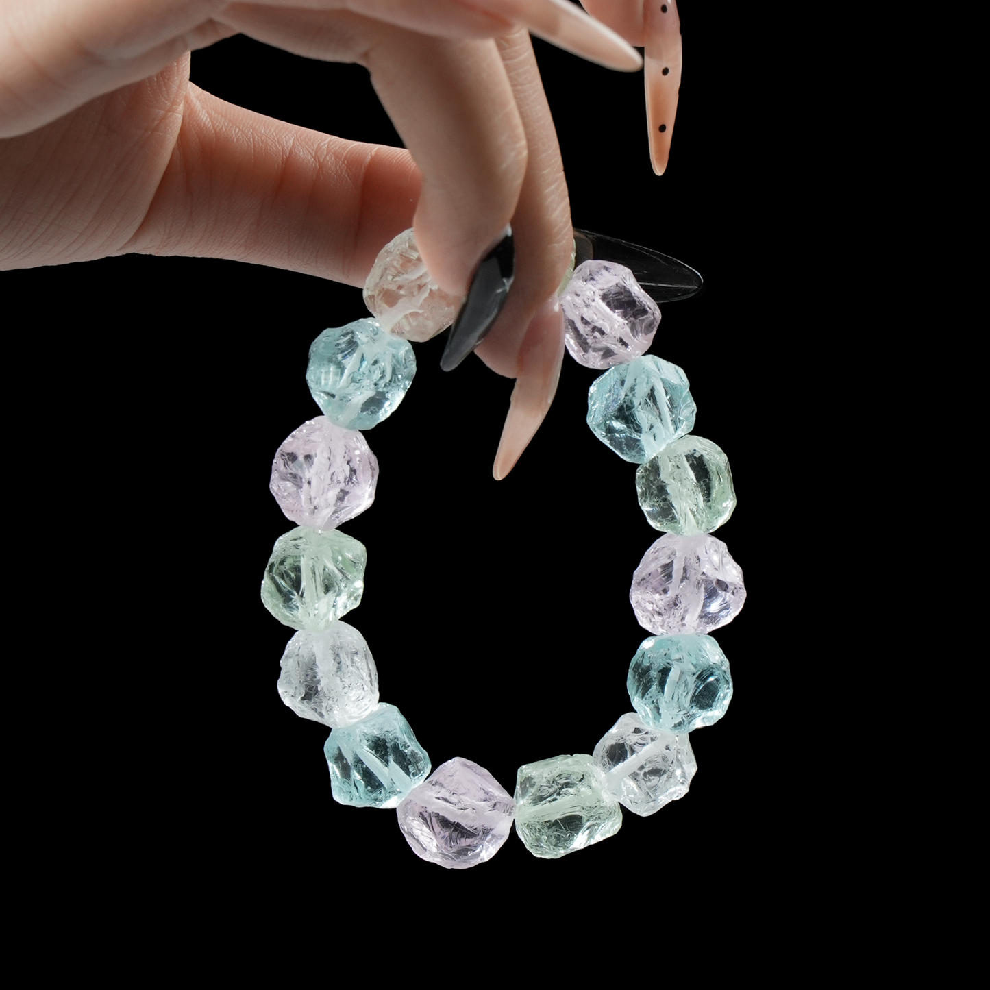 Natural Raw Crystal Bracelet – Healing & Clarity