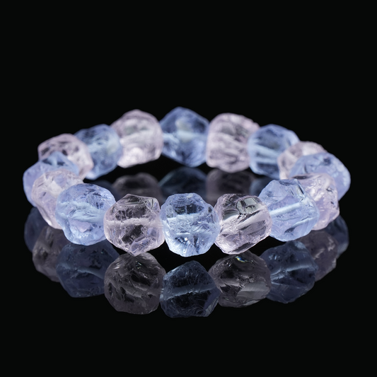 Natural Raw Crystal Bracelet – Calm & Clear Thinking