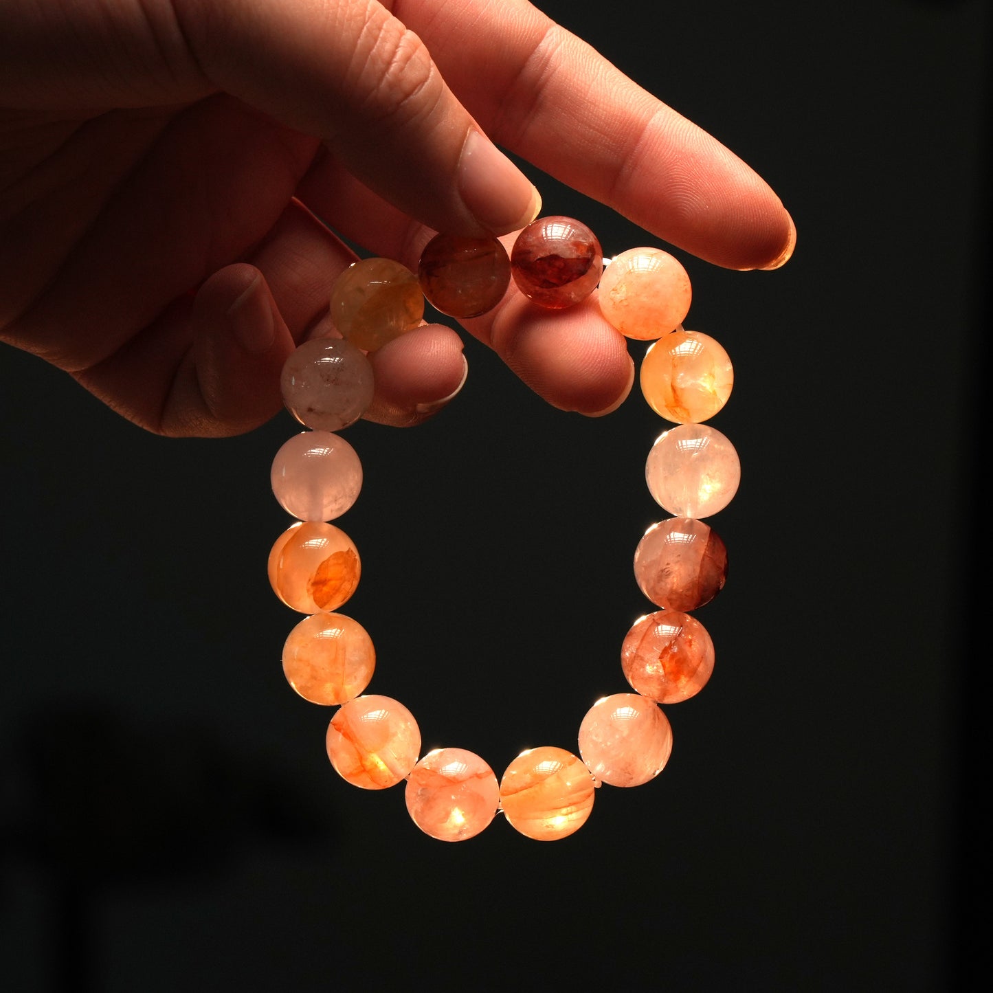 Red Rutilated Quartz Bracelet – Energy & Confidence Boost (TikTok Pick)