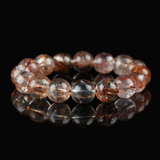 Red Rutilated Quartz Bracelet – Energy Boost & Confidence (Social Favorite)