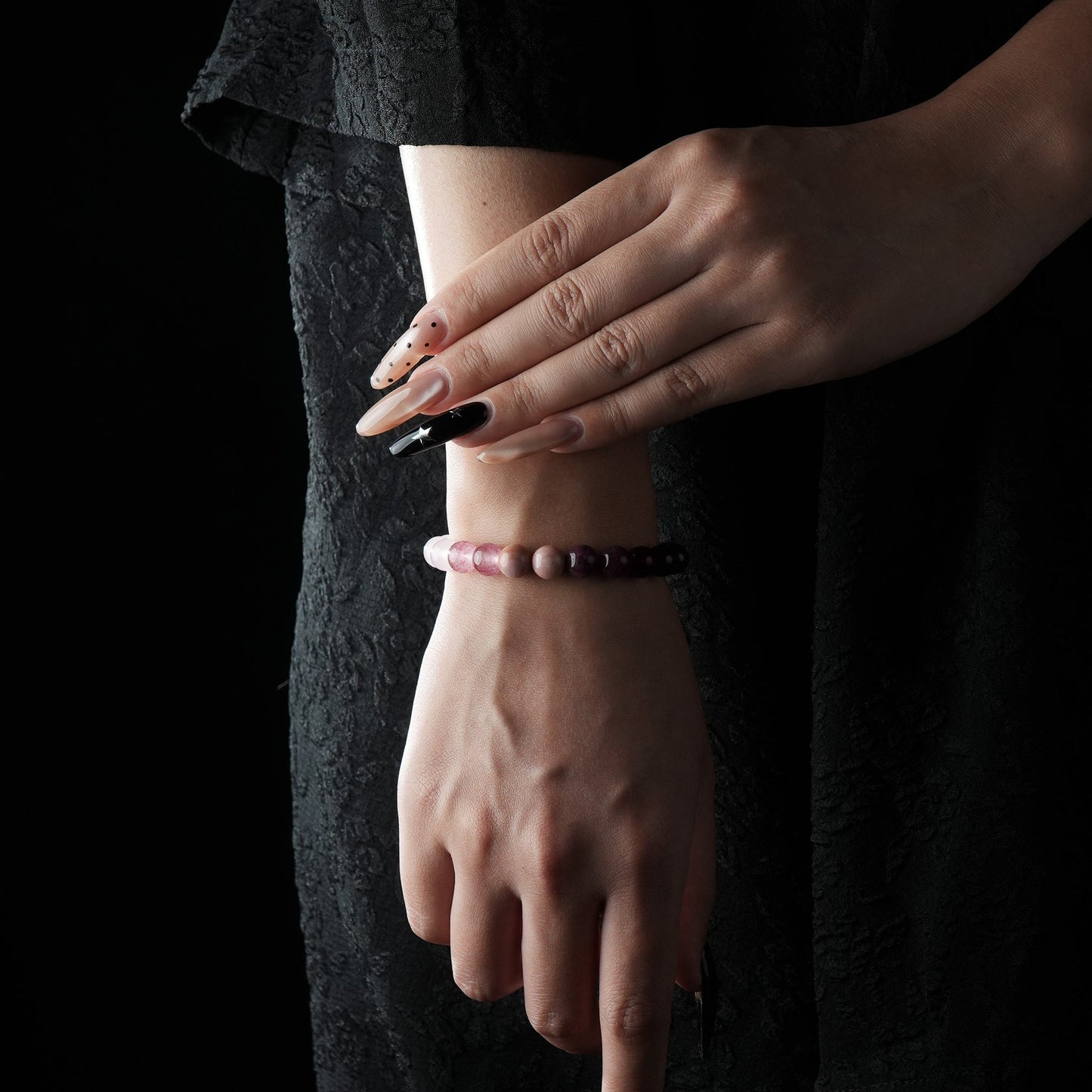 Rose Quartz, Strawberry Quartz & Garnet Bracelet – Love, Passion & Emotional Healing