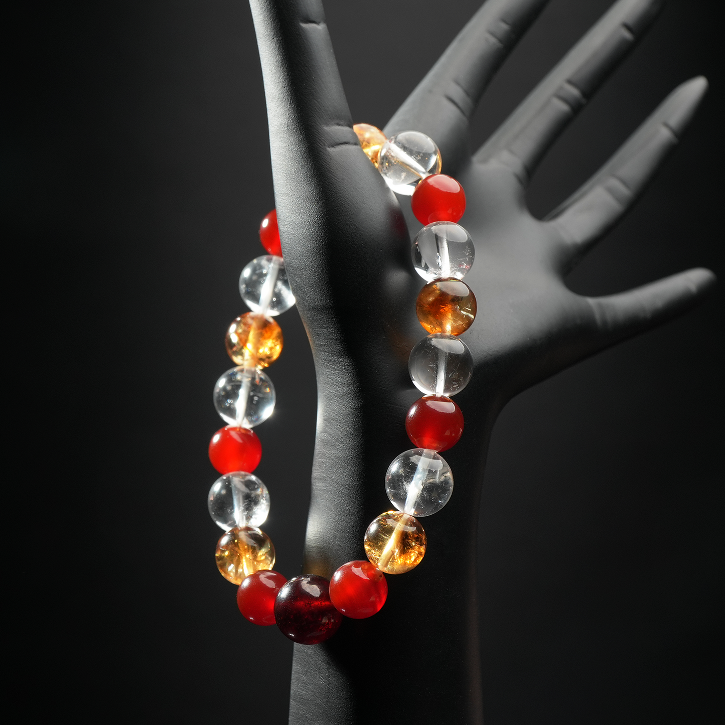 Aries Zodiac Bracelet – Red crystal,Garnet,Citrine,Attract Wealth & Boost Confidence