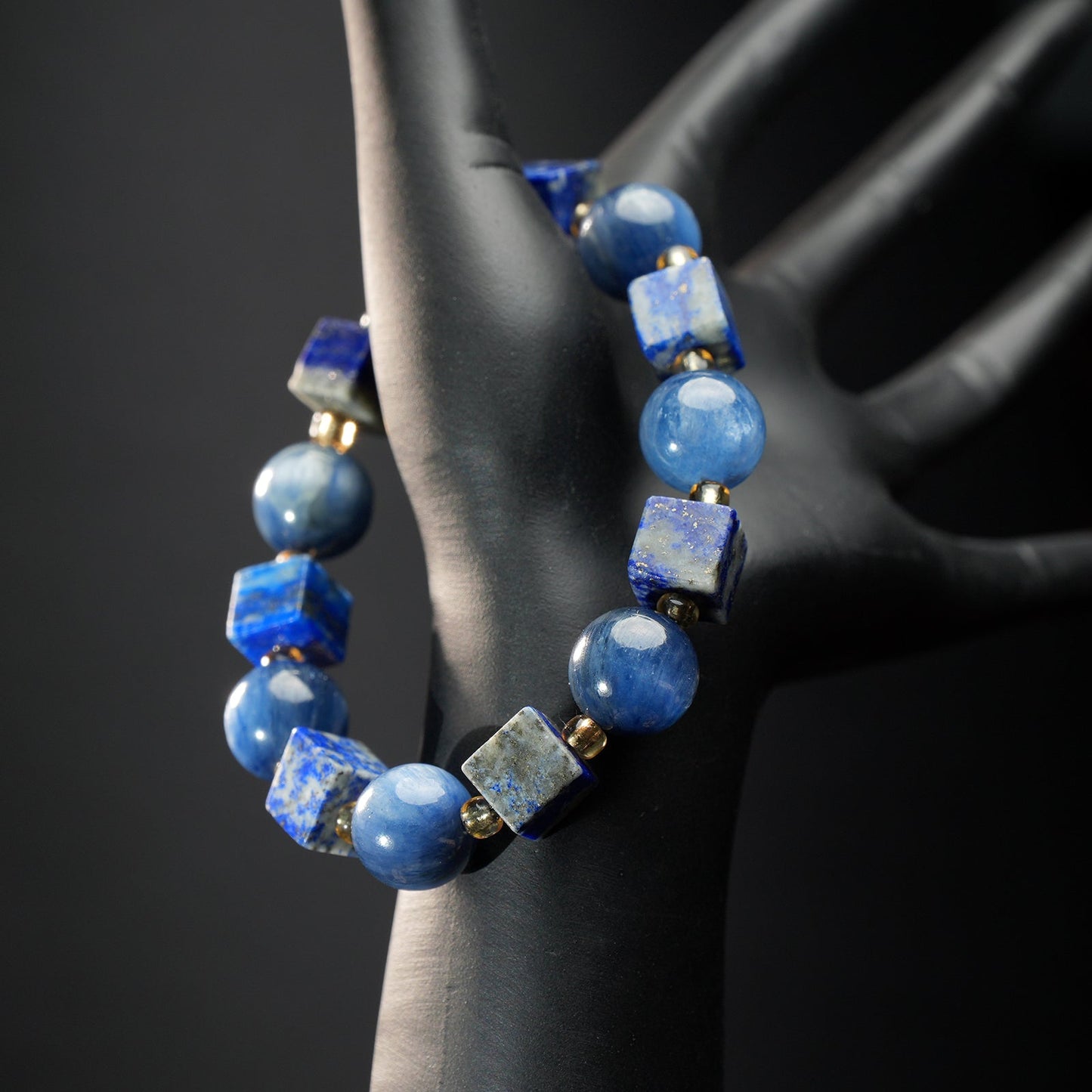 Gemini Zodiac Bracelet – Lapis Lazuli, Kyanite, Citrine for Focus & Communication