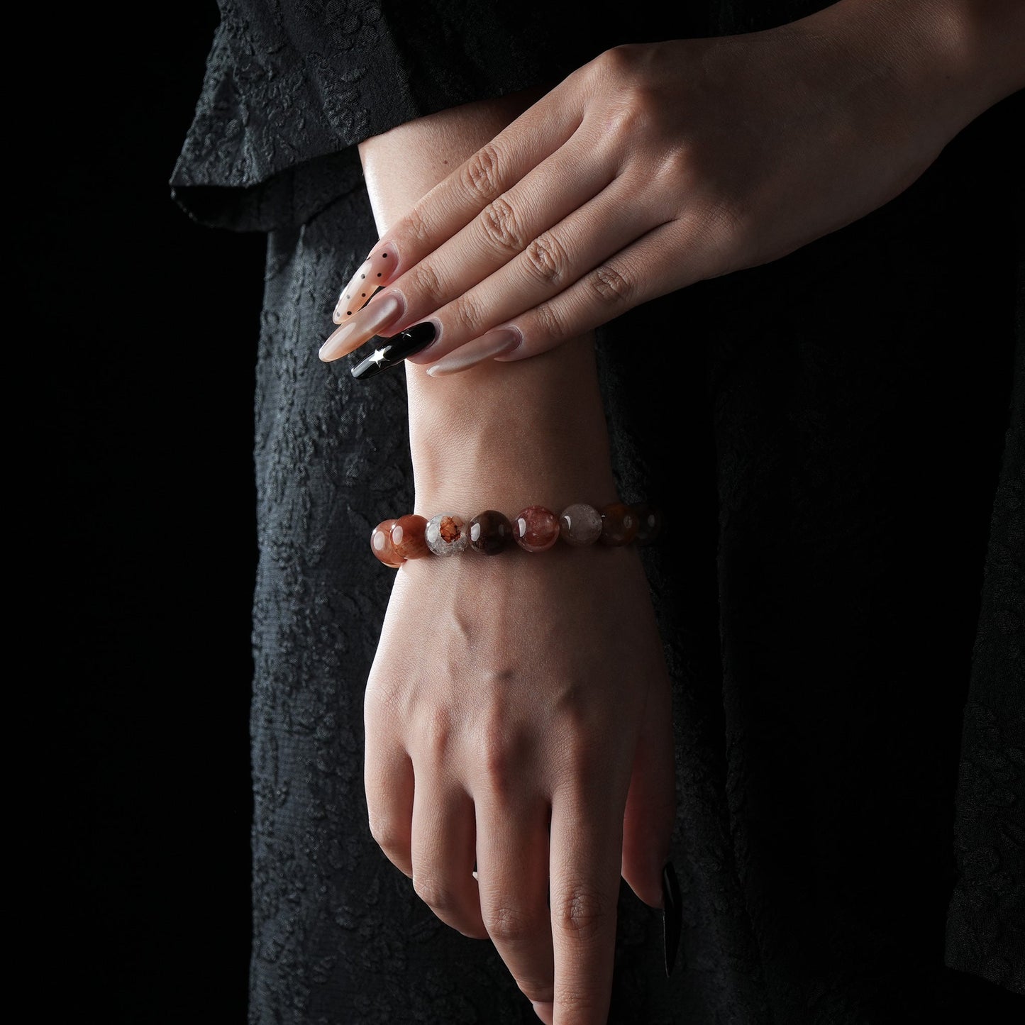 Red Hematoid Quartz Bracelet – Grounding & Emotional Strength