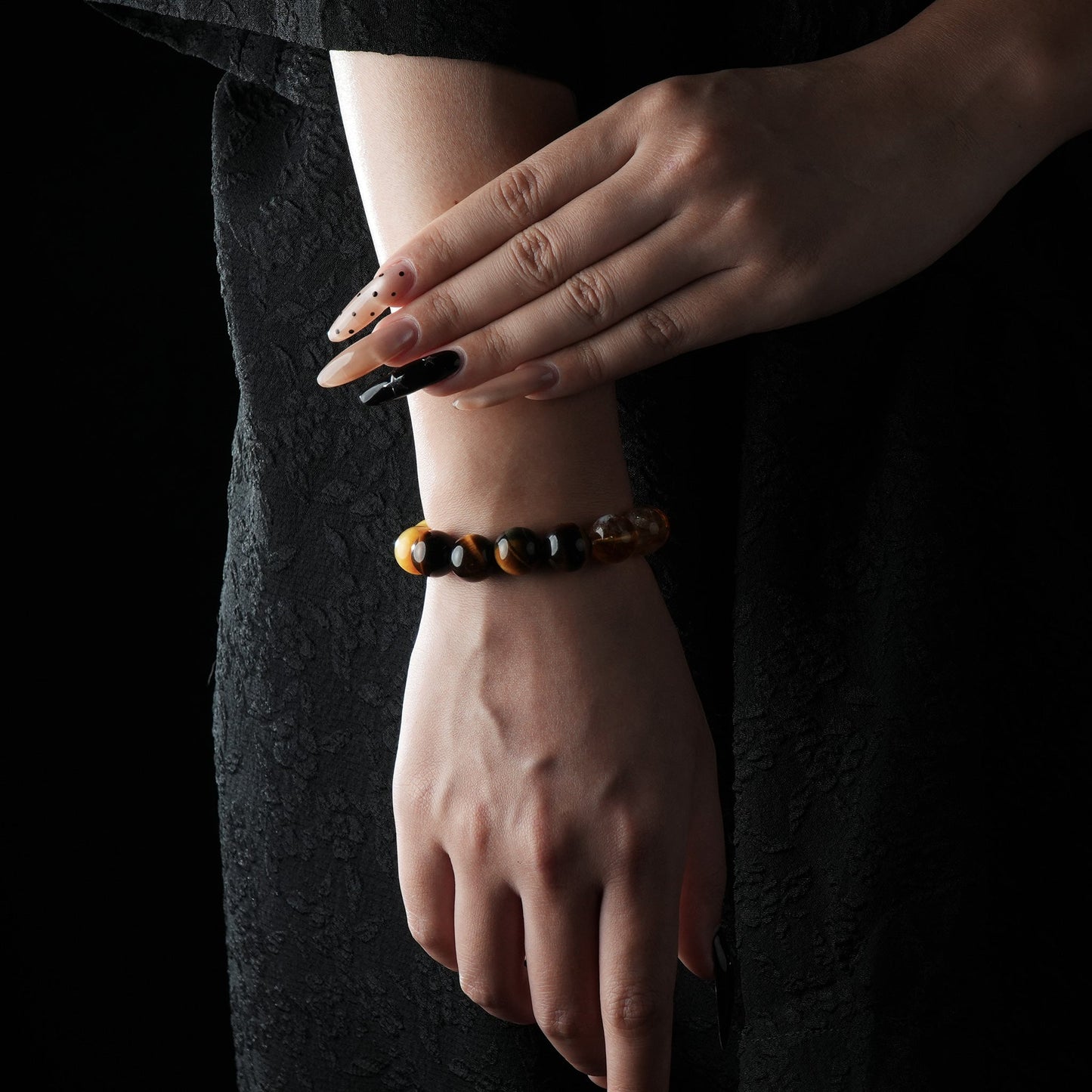 Leo Zodiac Bracelet – Citrine, Tiger's Eye, Clear Quartz for Confidence & Success