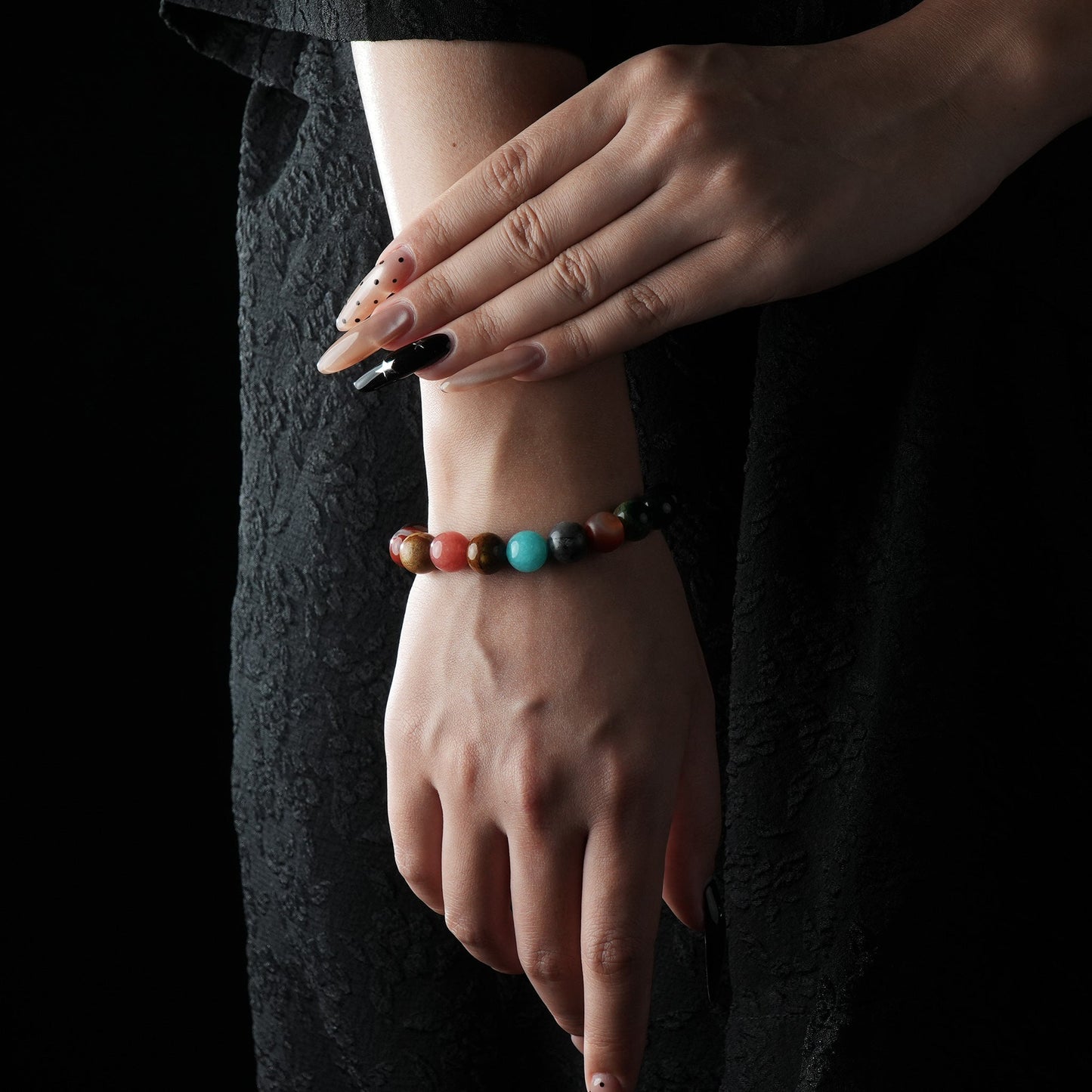 Universe Galaxy Crystal Bracelet – 8/10mm Solar System Beaded Planet Jewelry for Cosmic Energy & Balance