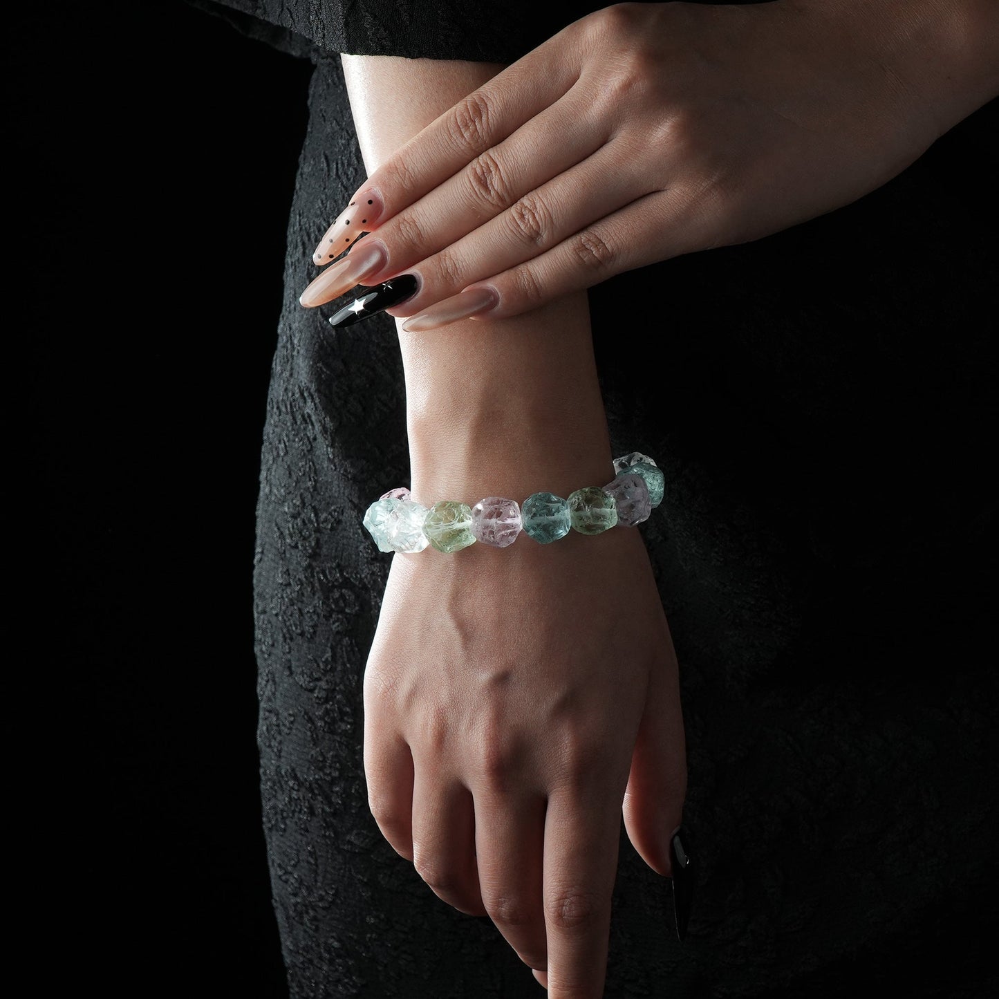 Natural Raw Crystal Bracelet – Healing & Clarity