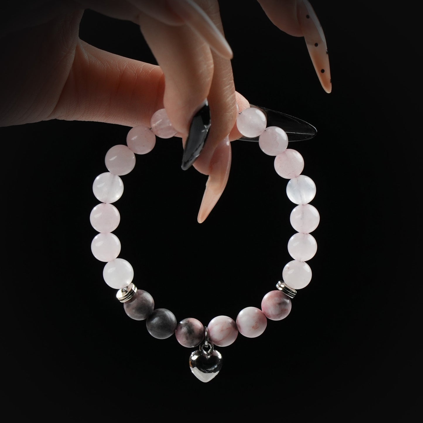 Rose Quartz Self-Love Bracelet – Heart Chakra Healing Crystal Jewelry